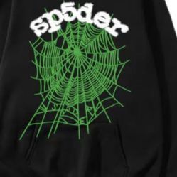 Green and Black Spider Web Sweatshirt