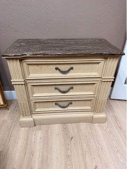 Marble quartz top Dresser