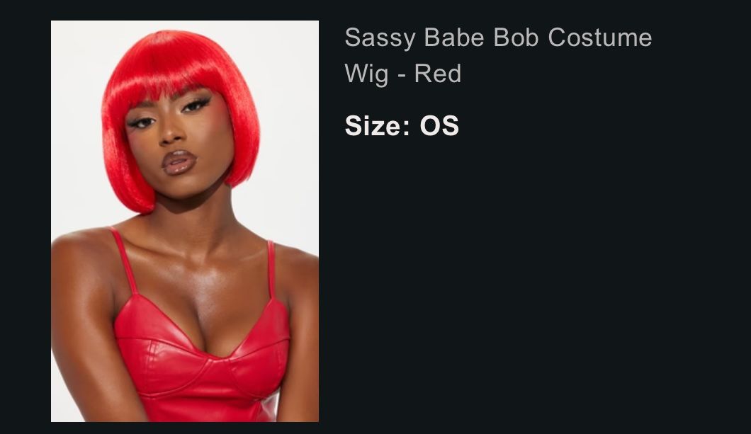Red Wig Never Used
