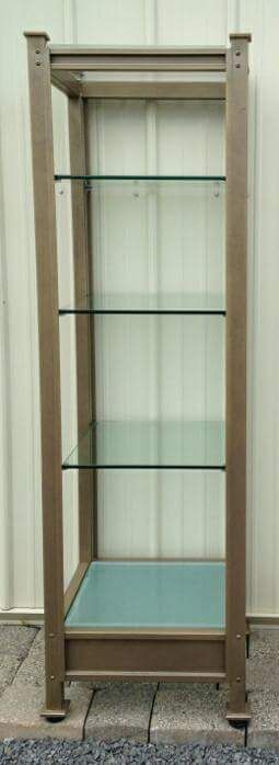 Heavy Duty metal displays with glass shelves