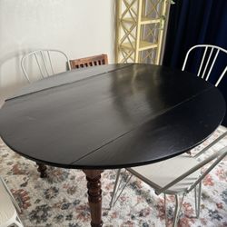 Wood Farmhouse Oval Dining Table