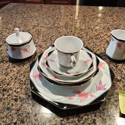 Vintage China Dinner Set Service For 8 Perfect Never Been Used