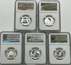 2015 America's National Treasures Silver Quarter Set!