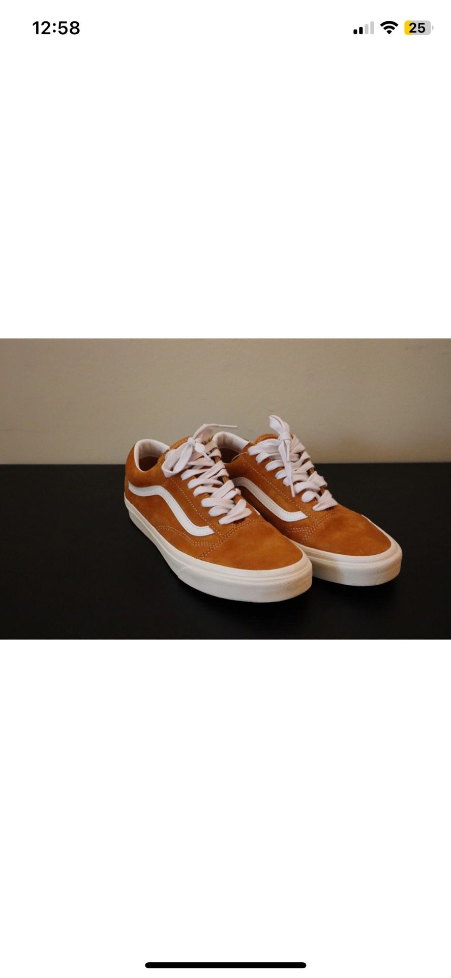 VANS Old Skool Orange Tiger - Size 8 Mens Used/Previously worn