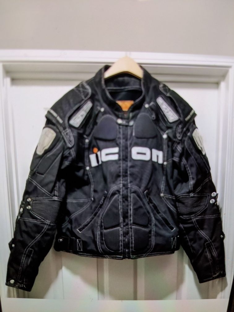 Icon timax Black Motorcycle Jacket