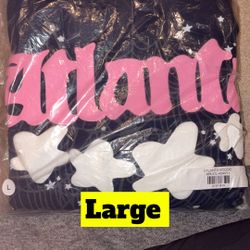 Navy Blue Atlanta Sp5der Hoodie