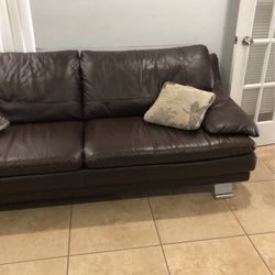 Leather Sofa And Love Seat