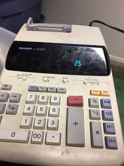 Electric calculator.