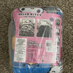Hello Kitty And Friends Twin Bed Set