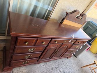 Dresser with mirror