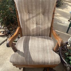 Hardrocka Maple Glider Rocker vintage with cushion