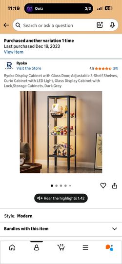 Assembled Display Cabinet