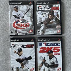 4x Sony PlayStation 2 PS2, 2K SPORTS MAJOR LEAGUE BASEBALL