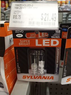 168. 912. 921. 194. Led White. Zevo. $15