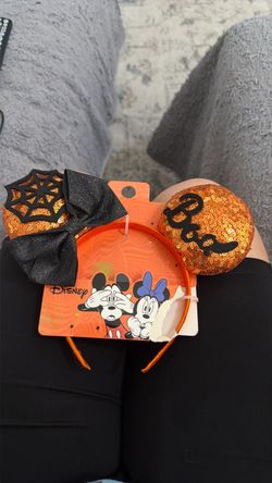 Disney Halloween Minnie Mouse Ears Headband