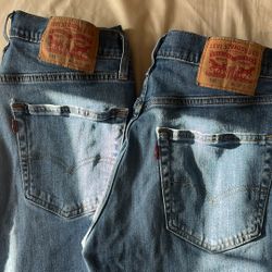 2 Pairs jeans levis 541 30x30