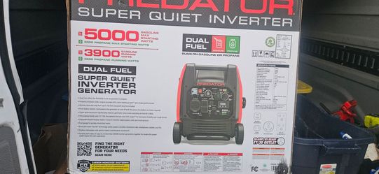 In box  new predator 5000 inverter