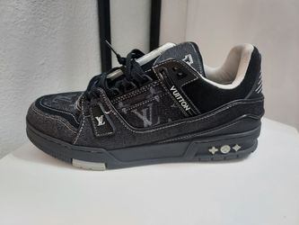 Louis Vuitton LV Trainer Sneakers Black Denim