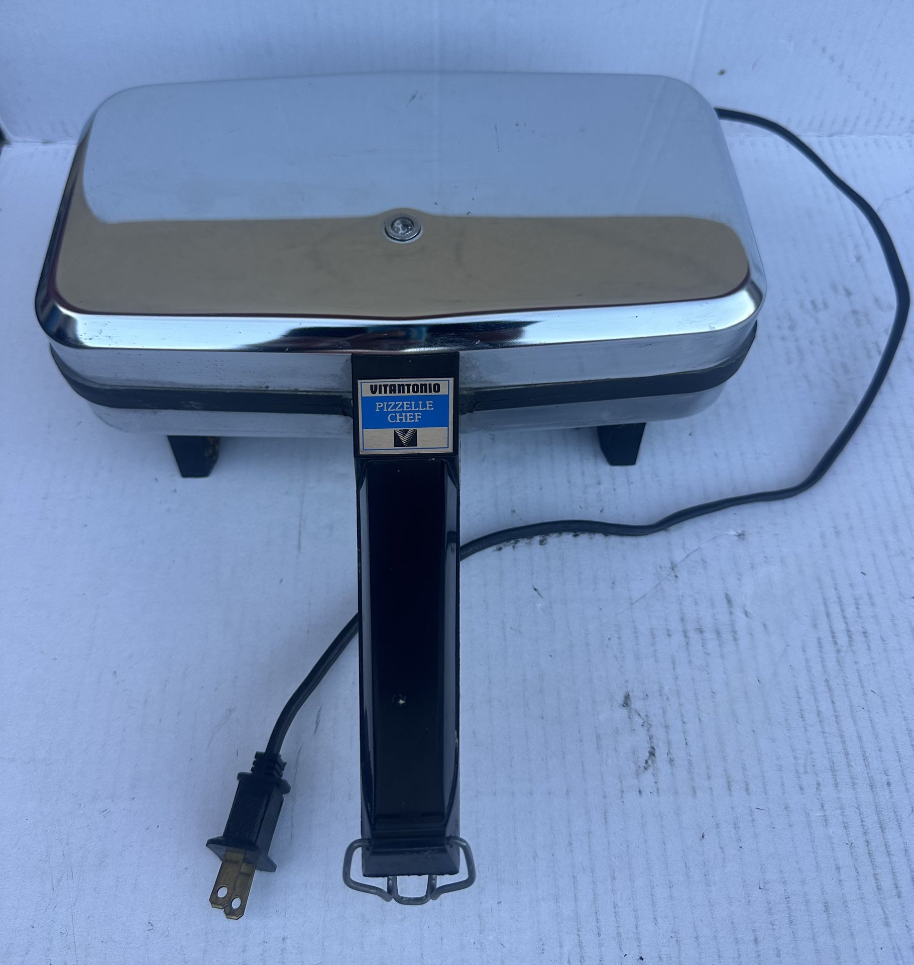 Vitantonio Pizzelle Chef 300 Italian Cookie Maker Non-Stick Baker TESTED VINTAGE