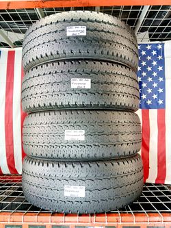 ✅ 4 Used Tires  LT285/60R20 FIRESTONE TRANSFORCE A/T 10PLY HEAVY-DUTY TRUCK TYRES 285 60 20