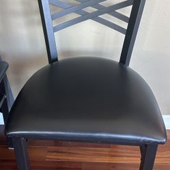Black Padded Restaurant Chairs 