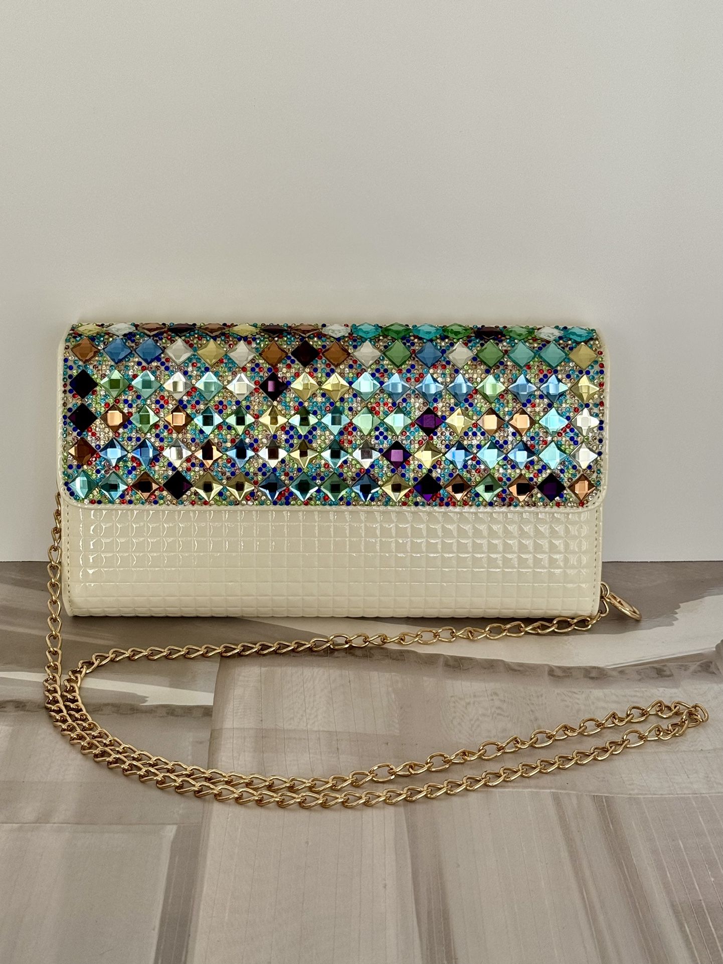 Jeweled Crossbody Shoulder Bag 
