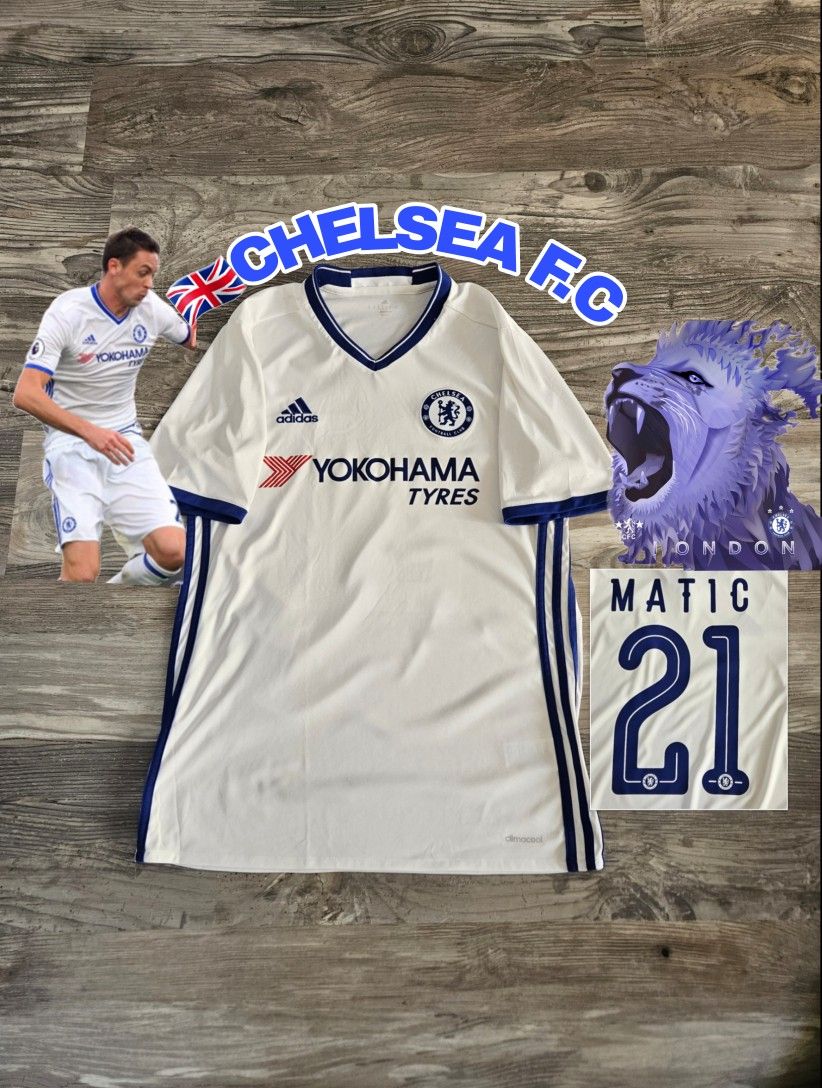 Adidas Chelsea FC Nemanja Matić #21 2016/2017 Third Jersey