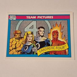 Marvel 1990 Universe Team Picture Fantastic Four # 137 Single Card Collectible  Marvel Comic
