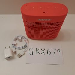 Bose Soundlink Color II Portable Bluetooth Speaker Splash Proof Coral Red