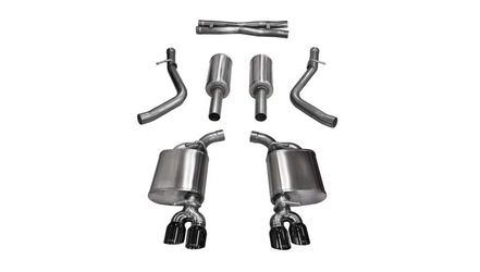 Corsa Performance Xtreme 2.5 in Cat-Back Twin 3.5 in Black Tips | 2015-2016 Challenger RT 5.7L