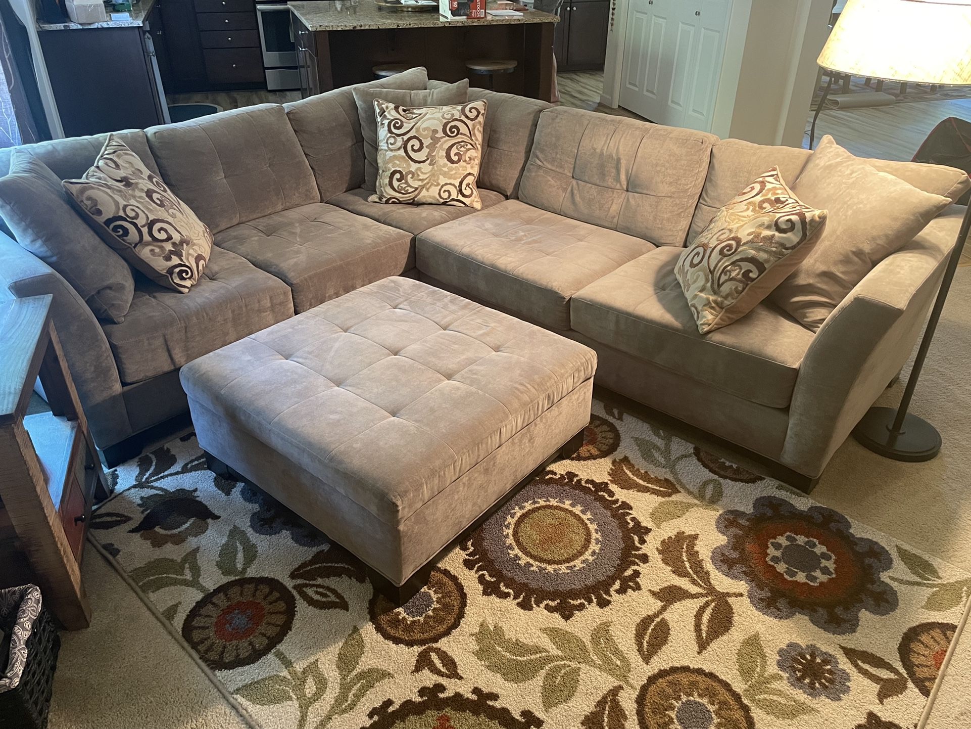 2 Piece Microfiber Sectional Sofa- Macys