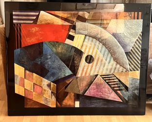 Richard Hall Painting Wood Inlay 3D Artwork (Cuadro)