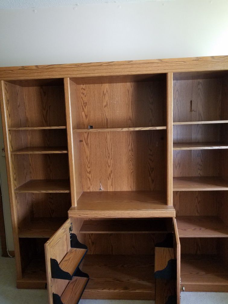 High quality book shelf or entertainment cabinet