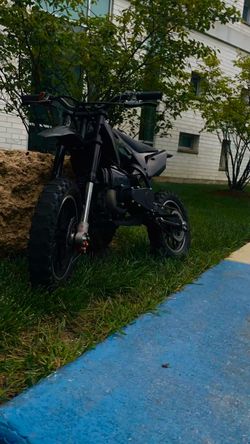 Black Electric Dirt Bike