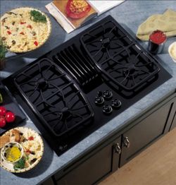 GE Profile 30" Built-In Gas Downdraft Cooktop