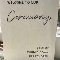 Unplugged Wedding Sign – Wood 20x30 – Handcrafted, $70 OBO