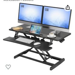 New Desk Converter Desktop Workstation Adjustable 