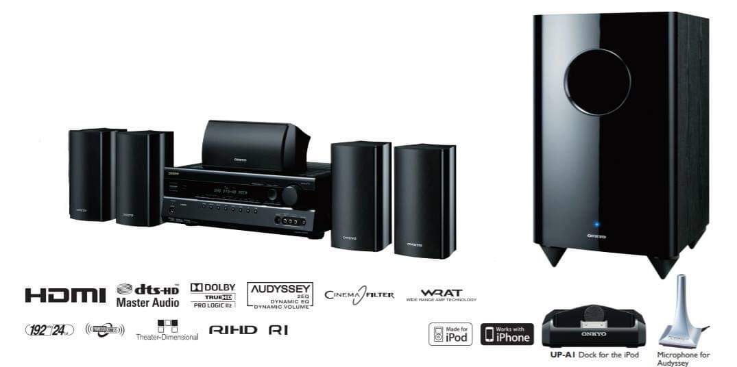 Onkyo HT-6200 5.1 Surround Sound Home Theater System with Subwoofer