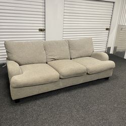 Grey Microfiber Couch (Can Deliver)