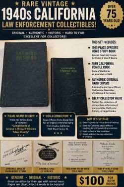 1940s California Law Enforcement Books Set