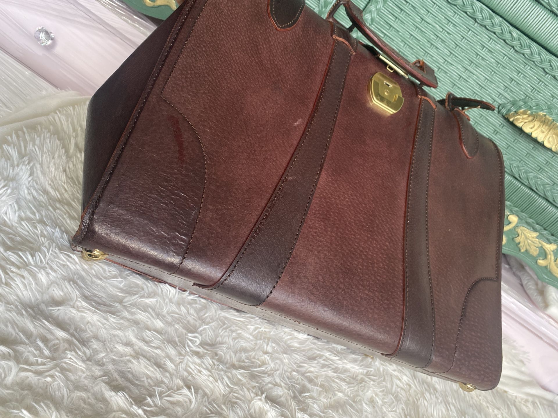 A Large Vintage Leather Bag