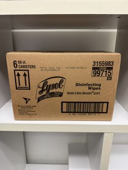 lysol wipes 1 pack 6 canisters/80ct
