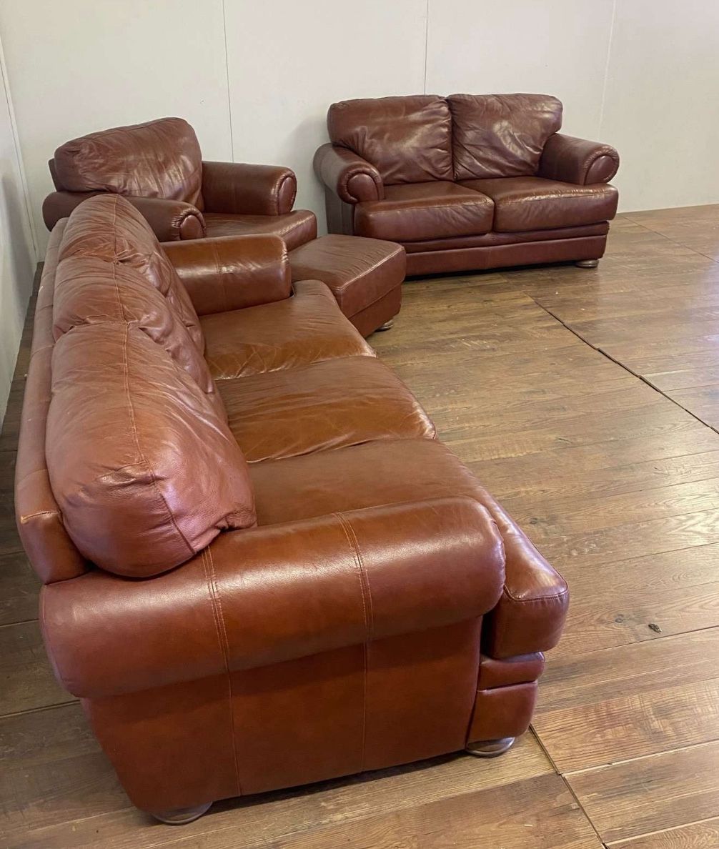 Leather Sofa Set