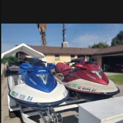 2 RUNNING SEADOO JET SKIS 3500 EACH SKI 