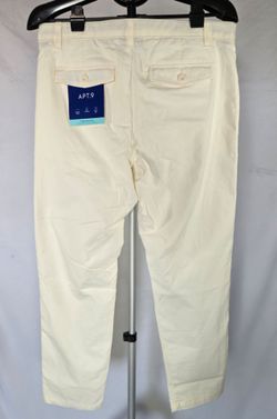 NEW Apt. 9 Men's Cream Chino Professional Pants 34×30