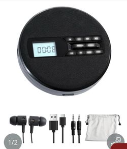 Portable CD Player With Speakers, Rechargeable CD Player For Car & Home