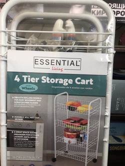 4 Tier Storage Cart with Weels