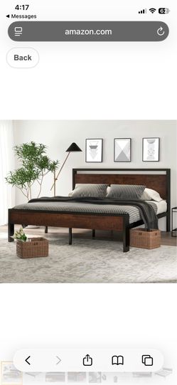 King size bed frame