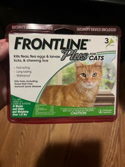 FRONTLINE Plus Flea and Tick Treatment for Cats and Kittens - 3 Doses