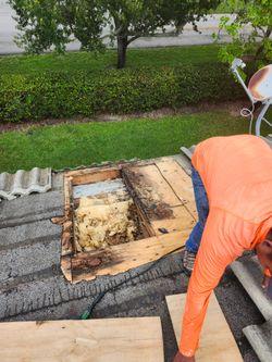 Roof leak